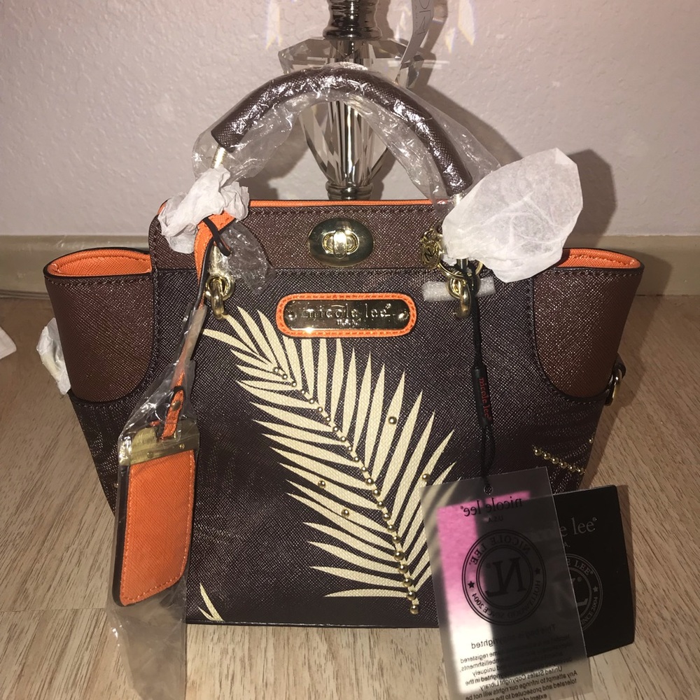 PALM TREE PRINT MINI BAG w/ FREE Surprise Gift